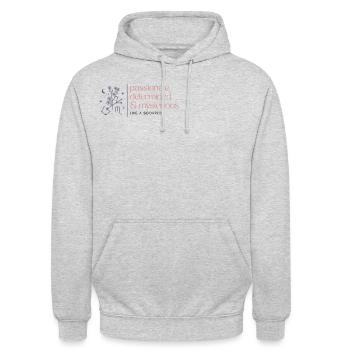 Scorpio Sternzeichen Skorpion - Unisex Hoodie - Hellgrau meliert - Vorne - Alina (178cm) & Michal (187cm)