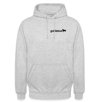 goldie love - Unisex Hoodie - light heather grey - Front - Alina (178cm) & Michal (187cm)