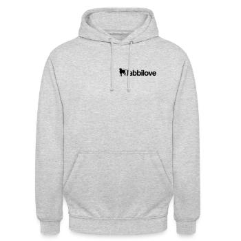 labbilove - Unisex Hoodie - light heather grey - Front - Alina (178cm) & Michal (187cm)