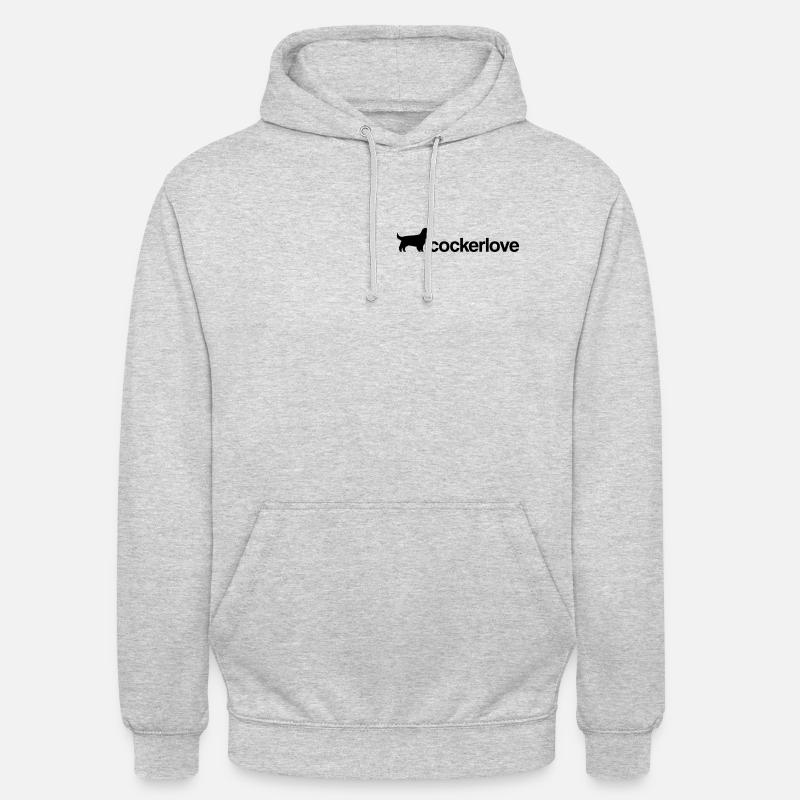 cockerlove - Unisex Hoodie - Hellgrau meliert
