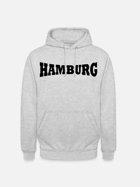 Hamburg lettering - Unisex Hoodie - light heather grey