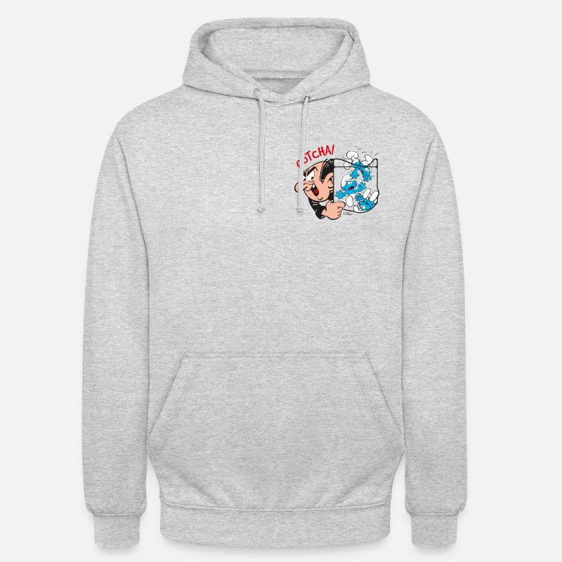 Die Schlümpfe Gargamel Gotcha - Unisex Hoodie - Hellgrau meliert