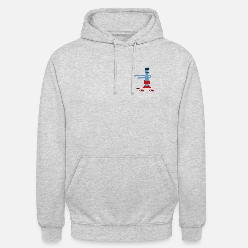 Patineurs - Sweat-shirt à capuche unisexe - gris clair chiné