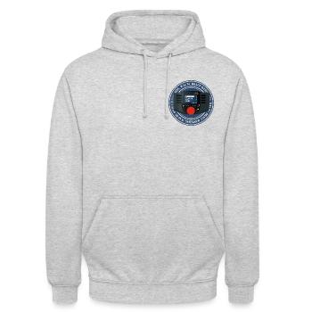 Märklin Mobile Station 60657 - Unisex Hoodie - Hellgrau meliert - Vorne - Alina (178cm) & Michal (187cm)