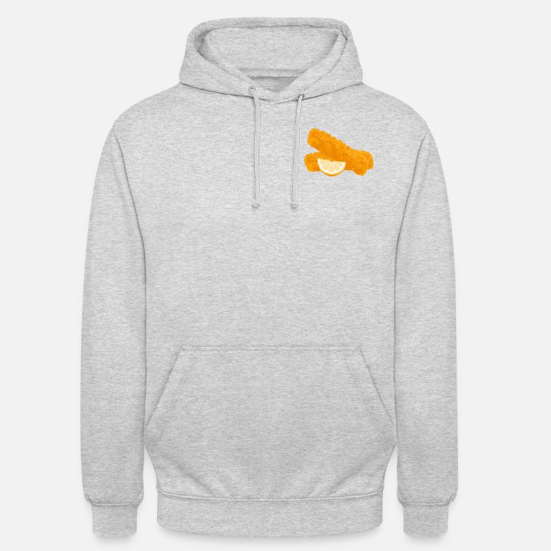 Bâtonnets de poisson - Sweat-shirt à capuche unisexe - gris clair chiné