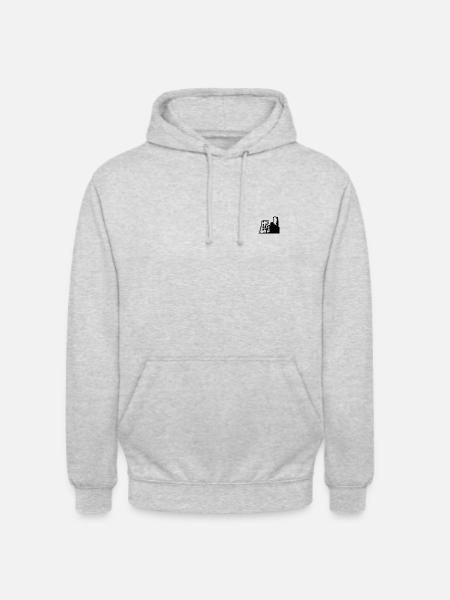 Strahlenburg Schriesheim - Unisex Hoodie - Hellgrau meliert