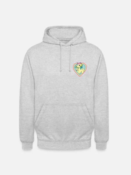 My Little Pony Retro Pony In Rainbow-Heart - Unisex Hoodie - light heather grey