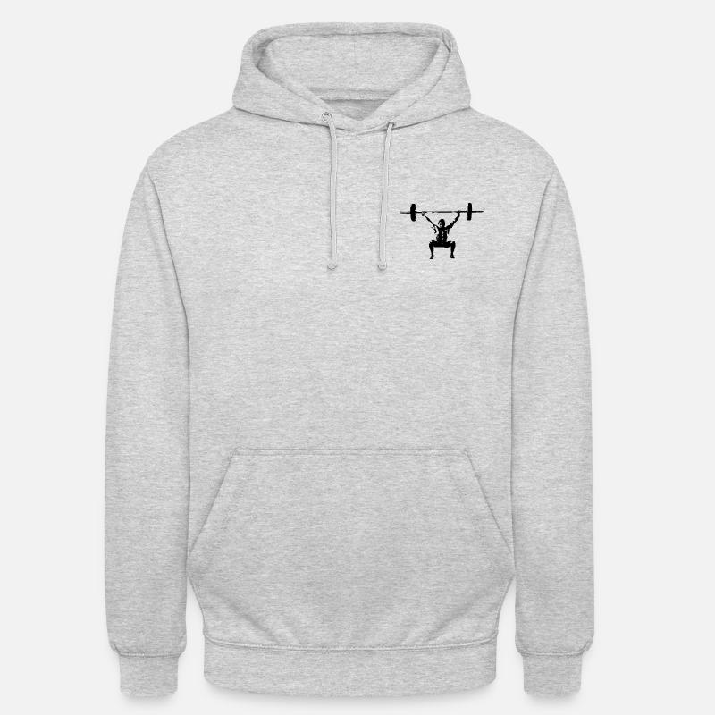snatch schwarz - Unisex Hoodie - Hellgrau meliert