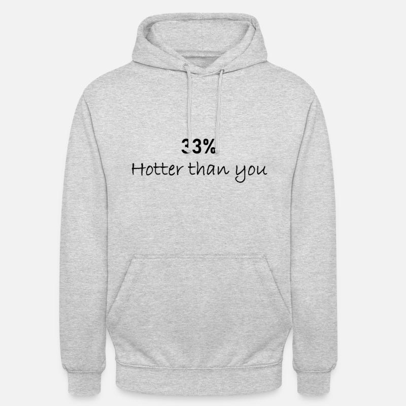 33 pour cent plus chaud - Sweat-shirt à capuche unisexe - gris clair chiné