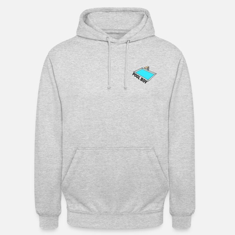 Pool Boy - Pool Junge - Design - Unisex Hoodie - Hellgrau meliert
