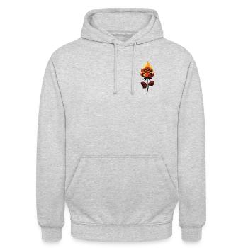 Hot Rose - Unisex Hoodie - light heather grey - Front - Alina (178cm) & Michal (187cm)