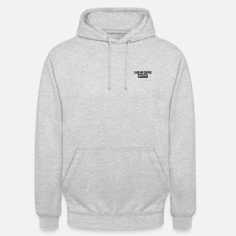 4&8 => J’aime mon café #ffffff - Sweat-shirt à capuche unisexe - gris clair chiné