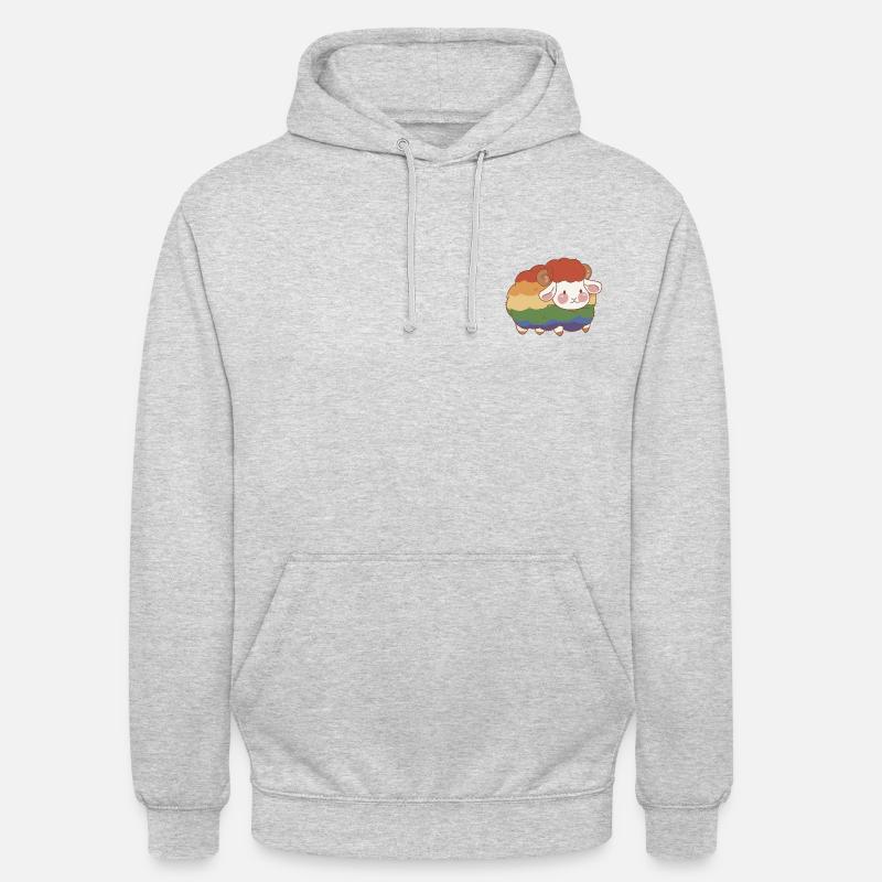 Pride Schäfchen - Unisex Hoodie - Hellgrau meliert