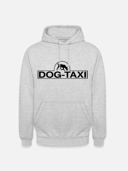Hund Hunde Hündchen Sticker - Unisex Hoodie - Hellgrau meliert