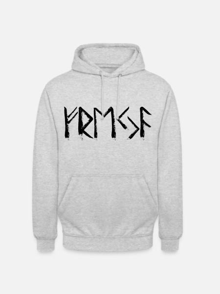 Freya runic language 1 - Unisex Hoodie - light heather grey