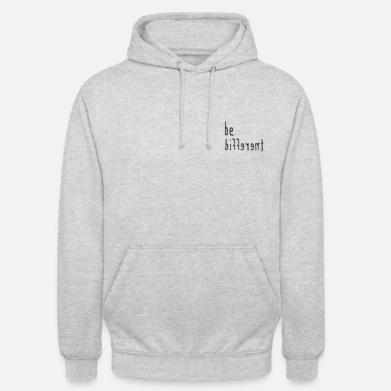 La différence est différente - Sweat-shirt à capuche unisexe - gris clair chiné