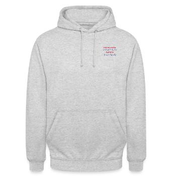 Stand for something or fall for anything - Unisex Hoodie - light heather grey - Front - Alina (178cm) & Michal (187cm)