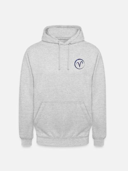 Astro Bélier - Sweat-shirt à capuche unisexe - gris clair chiné