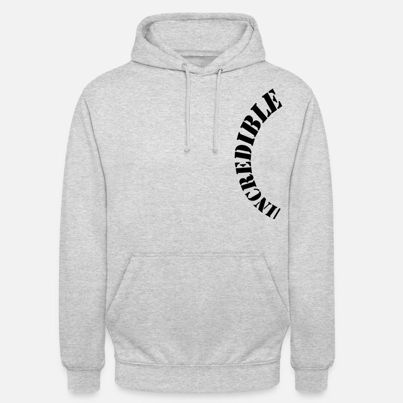Unglaublich - Unisex Hoodie - Hellgrau meliert