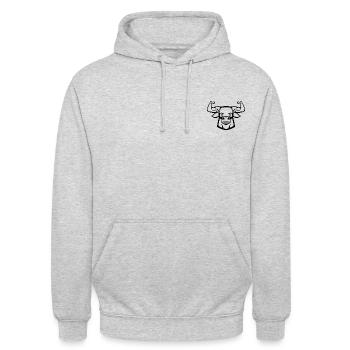 bull - Unisex Hoodie - light heather grey - Front - Alina (178cm) & Michal (187cm)