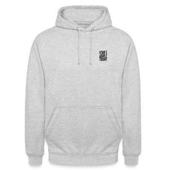Je ne peux pas devenir adulte aujourd’hui - Sweat-shirt à capuche unisexe - gris clair chiné - Devant - Alina (178cm) & Michal (187cm)