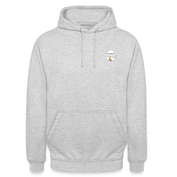 Sunday running - Unisex Hoodie - Hellgrau meliert - Vorne - Alina (178cm) & Michal (187cm)