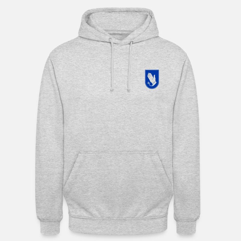 Handschuhsheim Wappen Hendesse - Unisex Hoodie - Hellgrau meliert