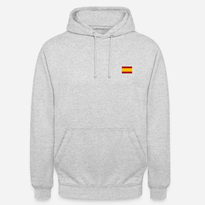 DRAPEAU ESPAGNOL - Sweat-shirt à capuche unisexe - gris clair chiné