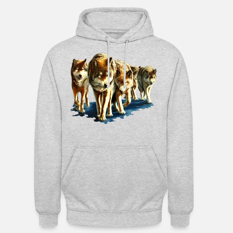 Appeler. - Sweat-shirt à capuche unisexe - gris clair chiné