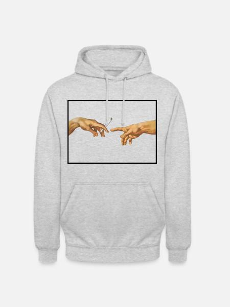The Creation - Unisex Hoodie - Hellgrau meliert