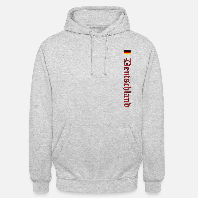 Germany with Old German Script - Unisex Hoodie - light heather grey