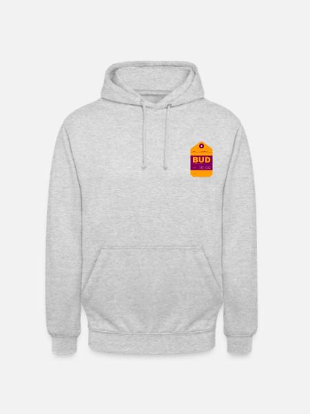 Budapest - Hongrie - Sweat-shirt à capuche unisexe - gris clair chiné
