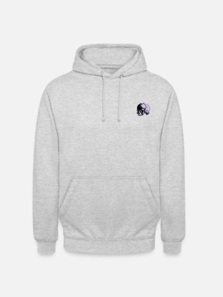 skull - Unisex Hoodie - light heather grey