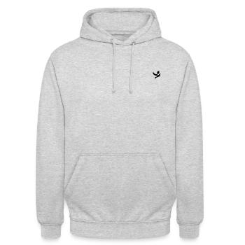 Birdie - Unisex Hoodie - Hellgrau meliert - Vorne - Alina (178cm) & Michal (187cm)