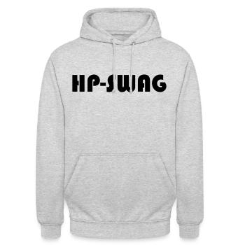 HP SWAG - Sweat-shirt à capuche unisexe - gris clair chiné - Devant - Alina (178cm) & Michal (187cm)
