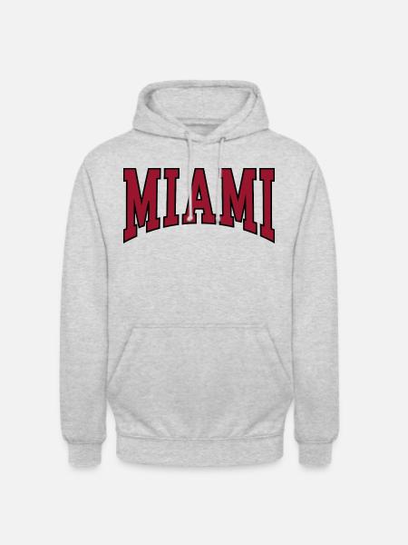 Miami - Sweat-shirt à capuche unisexe - gris clair chiné