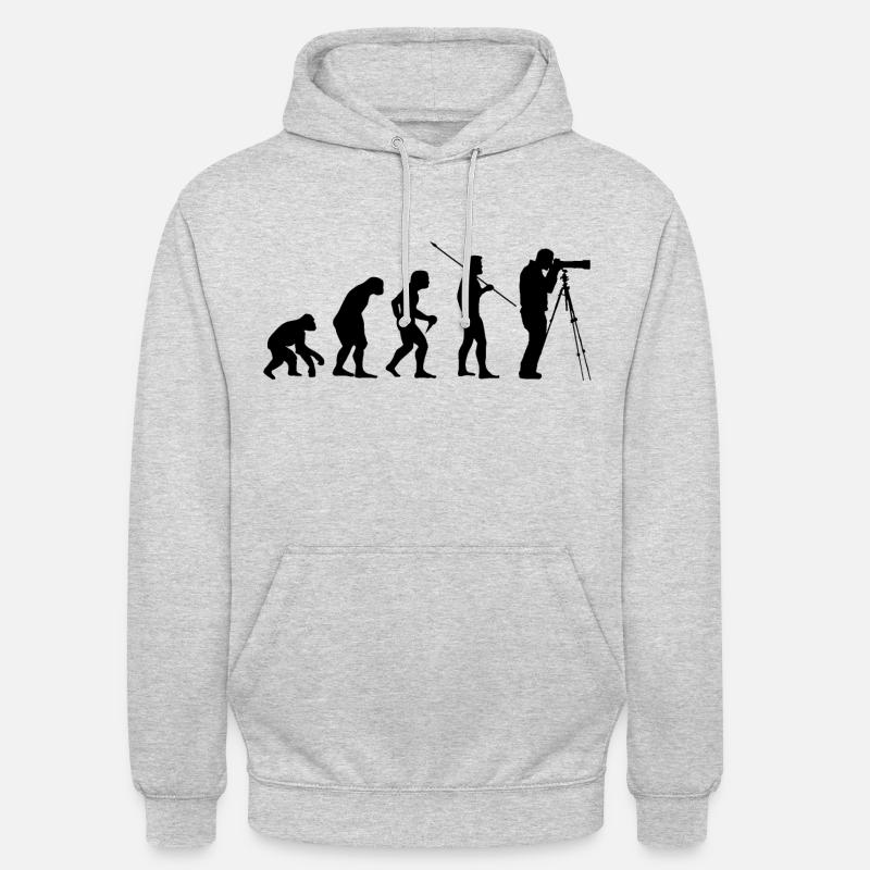 Photographe - Sweat-shirt à capuche unisexe - gris clair chiné