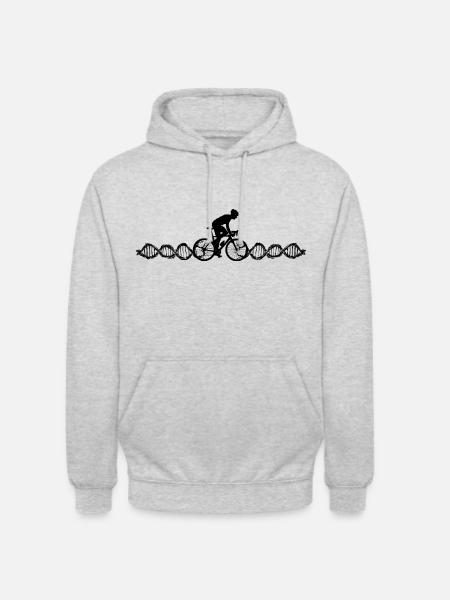 Rennrad - Unisex Hoodie - Hellgrau meliert