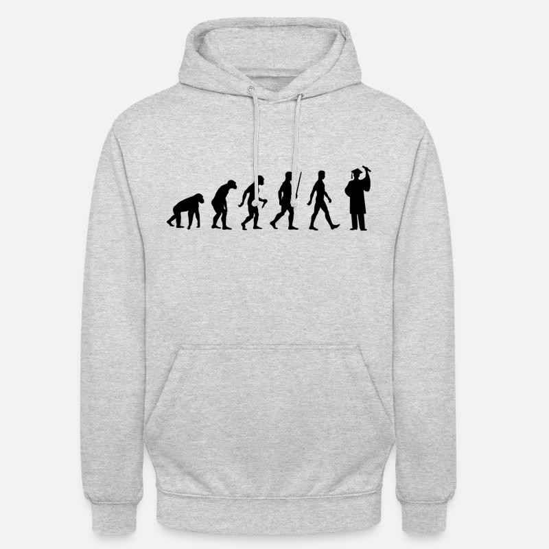 Student Evolution Étudiants Diplômés - Sweat-shirt à capuche unisexe - gris clair chiné