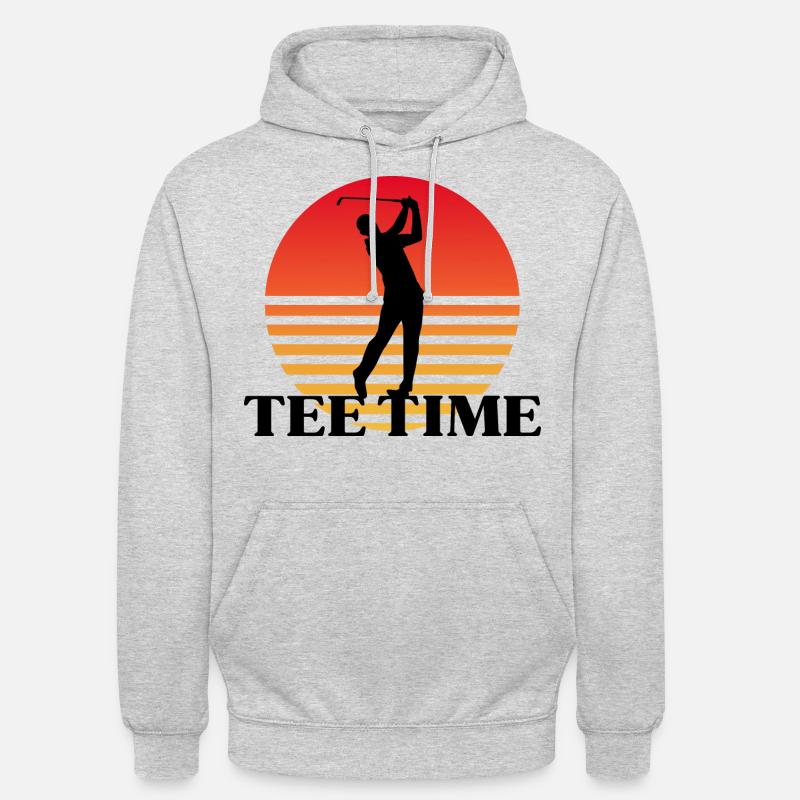Tee Time ! - Sweat-shirt à capuche unisexe - gris clair chiné