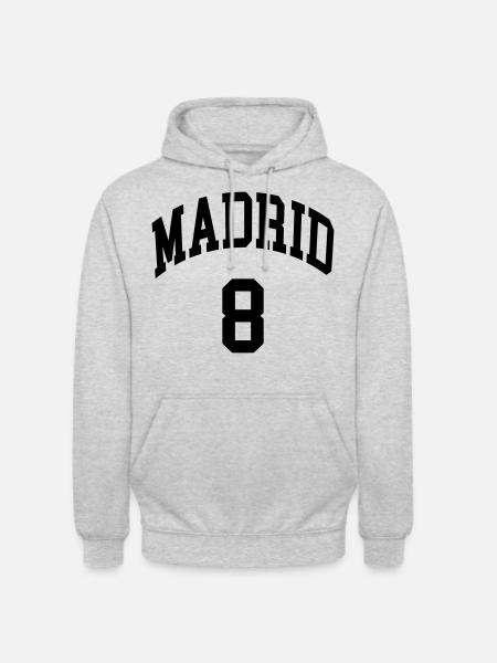 Madrid 8 - Unisex Hoodie - Hellgrau meliert