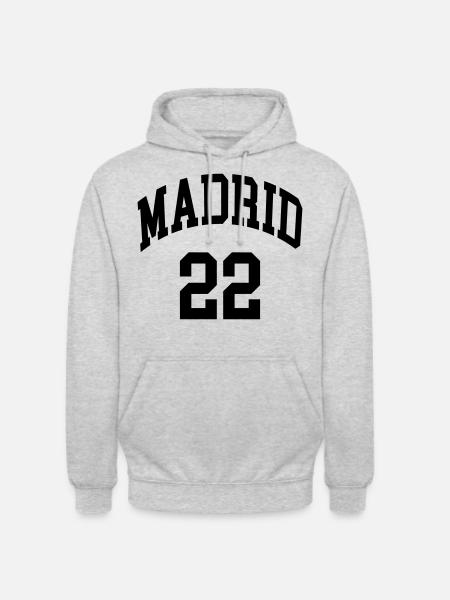 Madrid 22 - Unisex Hoodie - Hellgrau meliert