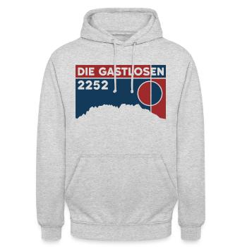 The Gastlosen Mountain Tour Climbing Hike - Unisex Hoodie - light heather grey - Front - Alina (178cm) & Michal (187cm)
