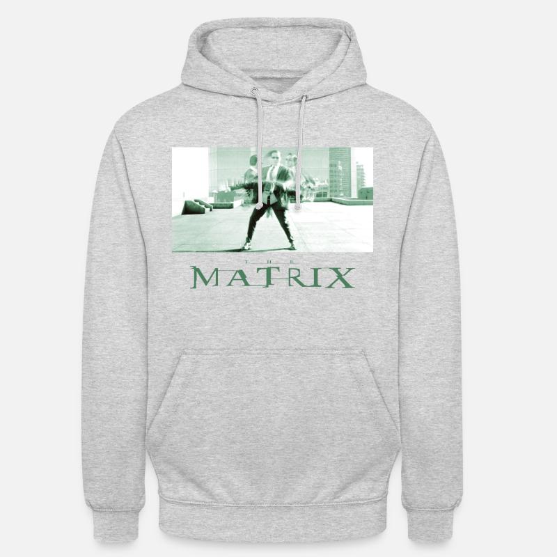 Matrix Agent Smith - Sweat-shirt à capuche unisexe - gris clair chiné