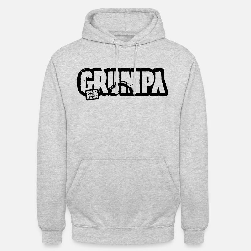 GRUMPY - Sweat-shirt à capuche unisexe - gris clair chiné