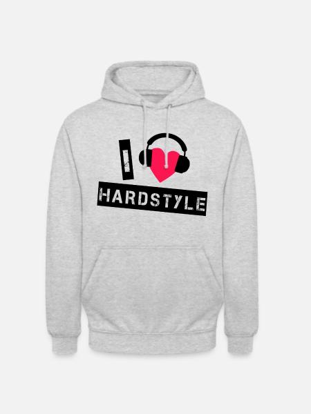 Hardstyle - Unisex Hoodie - Hellgrau meliert