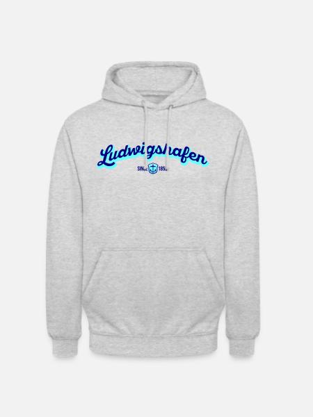 LUDWIGSHAFEN - Unisex Hoodie - Hellgrau meliert