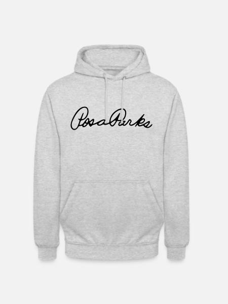 Rosa Parks signature - Unisex Hoodie - light heather grey