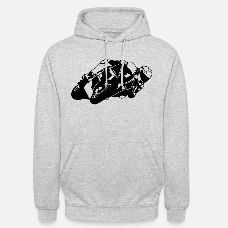 Moto-GP - Luvtröja unisex - ljusgråmelerad