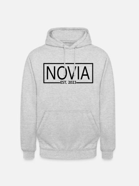 2023 Verlobung Brautdusche Hochzeit - Unisex Hoodie - Hellgrau meliert